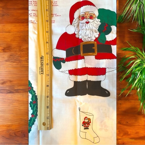 VINTAGE 1992 Fabric Traditions Christmas Appliqué Panel - DIY Holiday Crafts - Picture 7 of 11